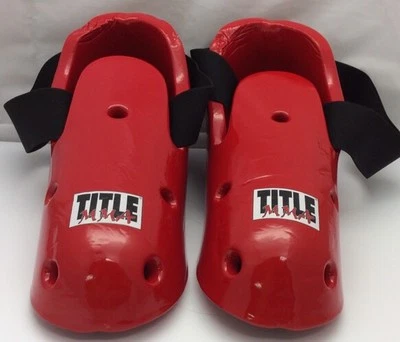 Title MMA Martial Arts Sparring Boots USSSA Size XL Karate Taekwondo Kick Boxing - Image 1 of 3