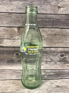 Coca-Cola Sammlerstück 8 Oz Glasflasche - Lance Armstrong 2002 Tour de France - Bild 1 von 5
