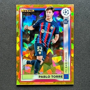 2022-23 Merlin Chrome UEFA #52 Pablo Torre Gold Atomic Refractor /50 - Imagen 1 de 2