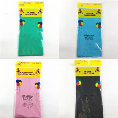 Plastic Wipe Table Covers Table Cover Rectangle Cloth Party Disposable - Image 1 of 4