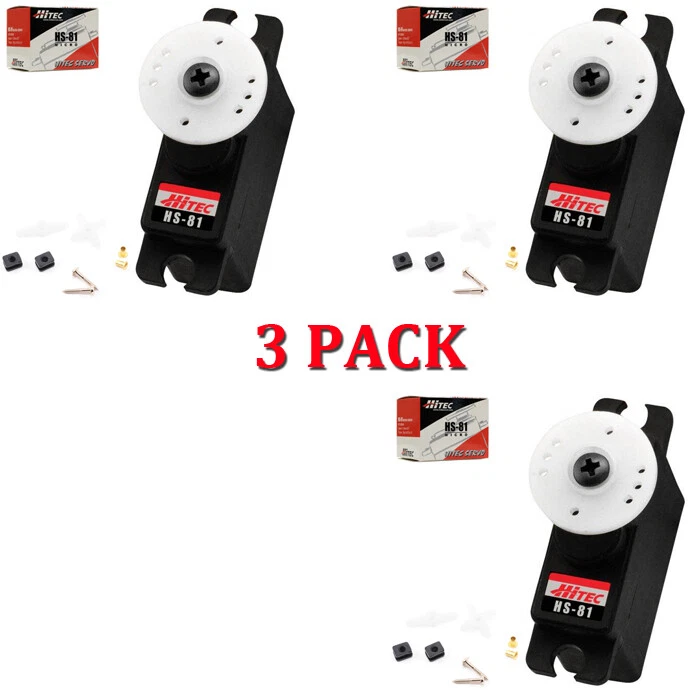 Hitec HS-81 Micro Servo 3-PACK HS81 / 81 - Image 1 of 1