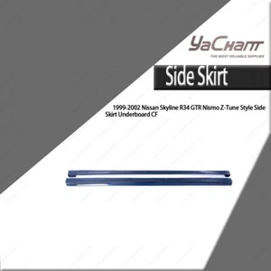 Blue PCF NSM ZT Style Side Skirt Underboard For 99-02 Nissan Skyline R34 GTR - Picture 1 of 20
