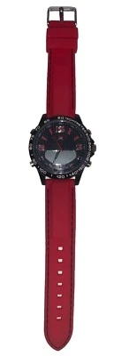 Vintage US Polo Assn Watch Black Round Brown Dial & Silicon Band Men's US9648 - Image 1 of 4