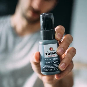 Tabac Original 3 in 1 Dopobarba Uomo Lenitivo Idratante Protettivo Cura Barba - Foto 1 di 3