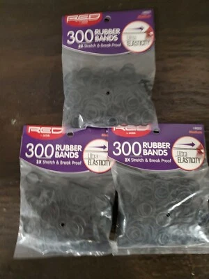 Red by Kiss 300 Rubber Bands #HRB01 - Image 1 of 2