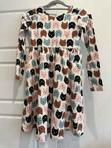 Hanna Andersson Cat Dress Size 10 Girls - Picture 1 of 3