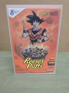 Reese’s Puffs X Dragon Ball Z Limited Edition Goku Holographic Cereal Box - Picture 1 of 7
