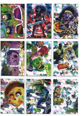 2025 CRANIACS SERIE 2 - 25 TARJETAS CRISTAL TRANSPARENTE CONJUNTO CUBO DE BASURA NIÑOS PAQUETE LOCO Foto 1 de 4