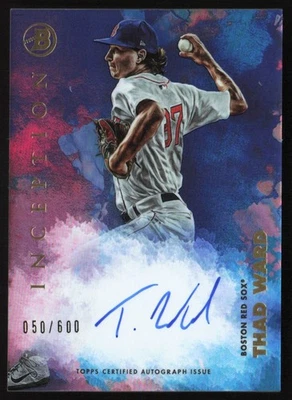 2021 Bowman Inception 50/600 Thad Ward Auto #PA-TW BB2 - Image 1 of 2