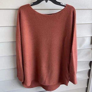 Charter Club Luxus 100% Kaschmir Pullover Damen XL rustikal orange Preppy Money - Bild 1 von 6