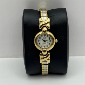 21mm Working Ladies Two Tone Philip Mercier S565S Quartz Watch Expandable Strap - Picture 1 of 14