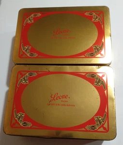 SCATOLE DI LATTA LEONE - VINTAGE - Foto 1 di 7