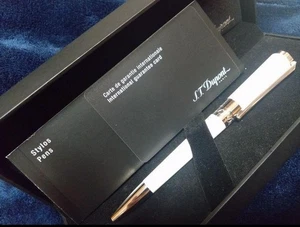 [Neu mit Box] S.T.Dupon Liberte perlweiß Lack gedrehter Kugelschreiber (465600) - Bild 1 von 5