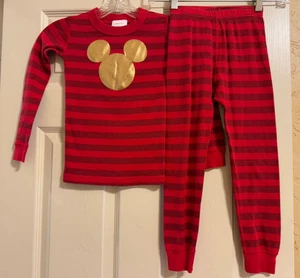 Hanna Andersson Disney Mickey Mouse Long Johns Pajamas Set Size 110 5 - Picture 1 of 4