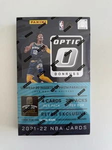2021-22 NBA Panini Donruss Optic Basketball FACTORY SEALED RETAIL BOX - 20 PACKS - Picture 1 of 2