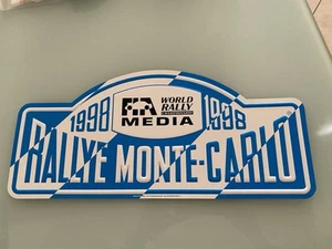 Automobilia Plaque Rallye Monte Carlo 1998 MEDIA - Imagen 1 de 4