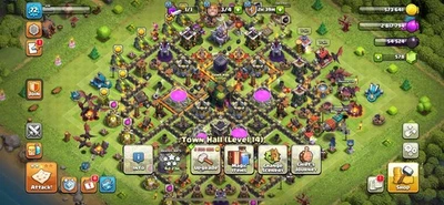 Clash Of Clans TH14 95% MAX K74 Q75 MP49 GW44 RC26  OFFER OR BUY!!! - Image 1 of 3