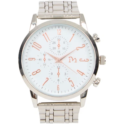 Orologio da Polso Uomo Analogico Quarzo | Bracciale Metallo Silver | Antigraffio - Immagine 1 di 2