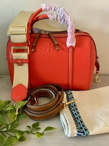 NWT TORY BURCH THEA TEXTURED TOP HANDLE SATCHEL W/2 STRAPS - Picture 1 of 9