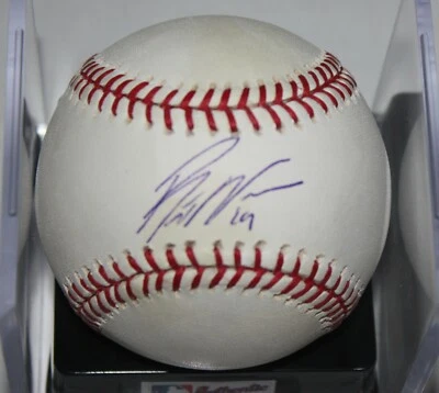 Béisbol firmado por Brett Wallace Houston Astros San Diego Padres foto de firma Foto 1 de 3