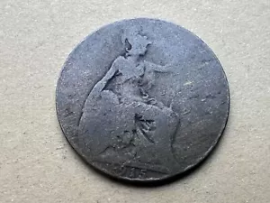 1915 UK Half Penny Great Britain #W51 - Picture 1 of 2