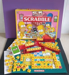 The Simpsons Scrabble 2005 word table board game complete Mattel Matt Groening - Picture 1 of 4