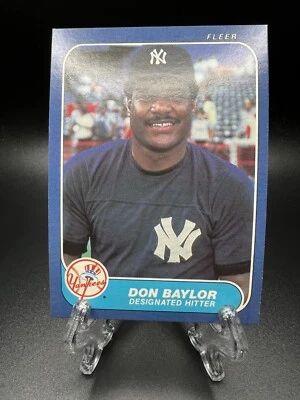 1986 Fleer - Don Baylor #99 Yankees - Image 1 of 2
