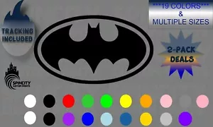 BATMAN Sign Logo Vinyl Car Window Decal Sticker Graphic Comic Laptop Truck NEW - Picture 1 of 11