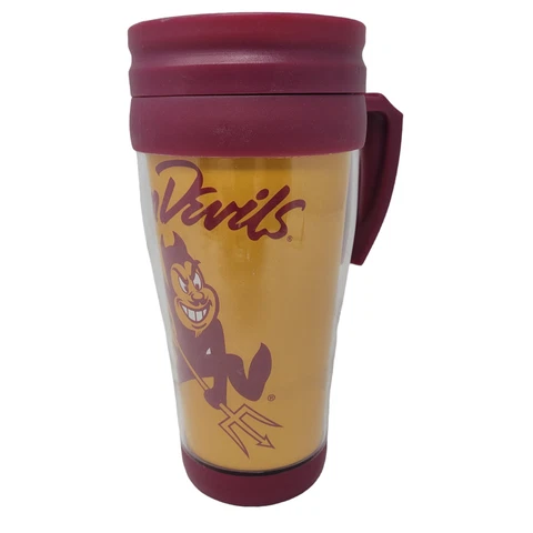 Arizona State Sun Devils Insulated Travel Mug NCAA College 16oz Coffee Cup Cover