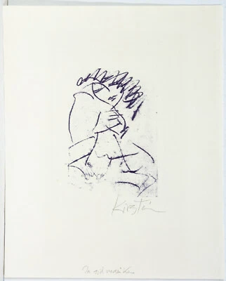 Helmut Schmidt-Kirstein: Lithografie "In sich versunken" handsign.  - Bild 1 von 4