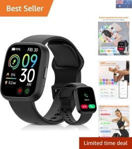 Waterproof Smart Watch with Bluetooth – Full Touch, Fitness & Stress Monitoring - Picture 1 of 10