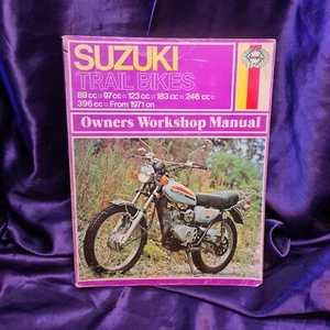 Suzuki Trail Bikes 89cc 97cc 123cc 183cc 246cc Owners Manual Comprehensive Parts - Picture 1 of 4