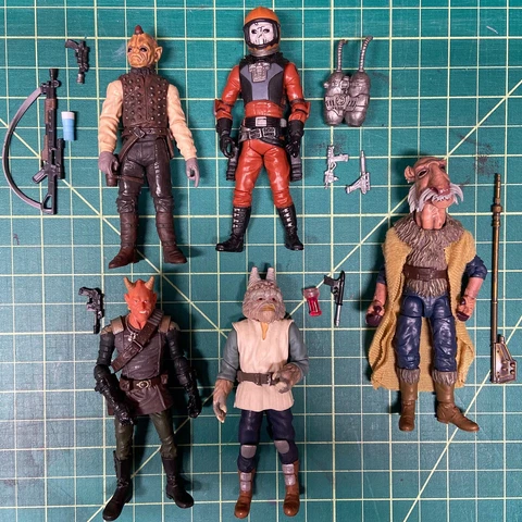 Star Wars Lot Of 5x Figures - Bounty Hunters/ Creatures Yak Face Rum Sleg Etc Cover