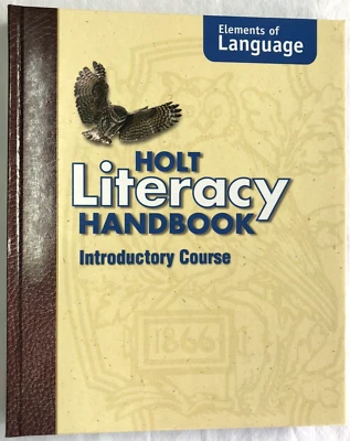 ELEMENTS OF LANGUAGE HOLT LITERACY HANDBOOK INTRODUCTORY COURSE BY LEE ODELL HB - Image 1 of 4