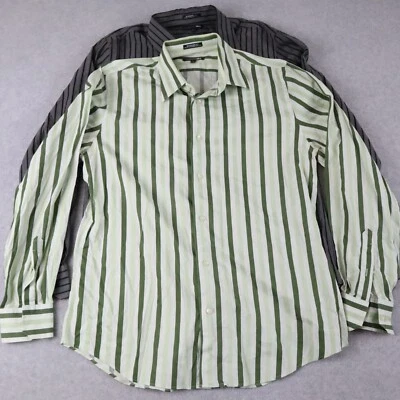 Express Shirt Mens Large 16-16.5 1MX Modern Fit Button Up Long Sleeve Lot of 2 - Image 1 of 4