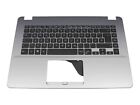 Asus VivoBook 15 F505BP original Tastatur inkl. Topcase DE (deutsch) schwarz/sil
