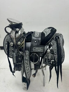 KingSaddle Mexikanischer Leder Pferdesattel / Silla De Montar Estilo Charro - Bild 1 von 4