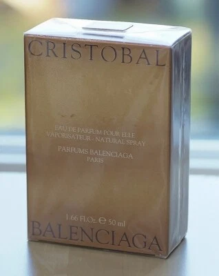 CRISTOBAL POUR ELLE/женщины на BALENCIAGA спрей парфюмированная вода 50 мл ~ 1,66 унций запечатанный - Изображение 1 из 4
