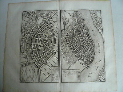 Brielle+Dordrecht, Anno 1646, Merian M., Copperengraving Copperengraving, Edited • 99€