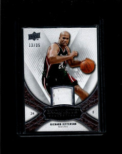 Richard Jefferson 2008-09 Upper Deck EXQUISITE COLLECTION Jersey Patch #/35 RARE