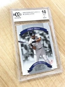 2002 Donruss Classics Derek Jeter #5 BCCG 10 New York Yankees