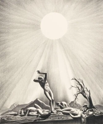 Rockwell Kent - End of the World Solar Flare - 1927 Archival Art Print  - Image 1 of 2