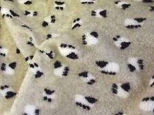 Finta Pelliccia Sherpa Pile pelle di Pecora Tessuto Stoffa - Cashmere Color