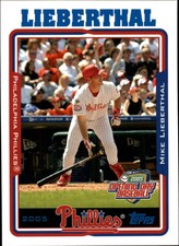 2005 Topps Opening Day Philadelphia Phillies Baseball Card #13 Mike Lieberthal