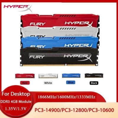 4GB 8GB  DDR3/DDR3L 1333 1600 1866 MHz DIMM Desktop Non-ECC Memory 240-Pin - Image 1 of 4