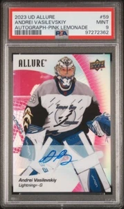 2023-24 Upper Deck Allure Andrei Vasilevskiy 3/5 Auto Pink Lemonade #59 - Picture 1 of 2