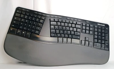 Microsoft Ergonomic Full size USB Wired Mechanical Keyboard Model 1878 - Tested - Image 1 of 4
