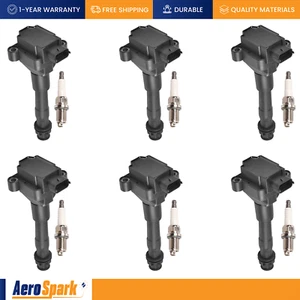 6X Ignition Coil & 6X Spark Plug for 97-09 Porsche 911 Boxster 2.5L - 3.6L UF544 - Picture 1 of 6