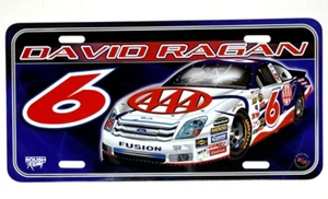 David Ragan #6 NASCAR AAA Roush Racing Metal License Plate Racing Reflections - Picture 1 of 4
