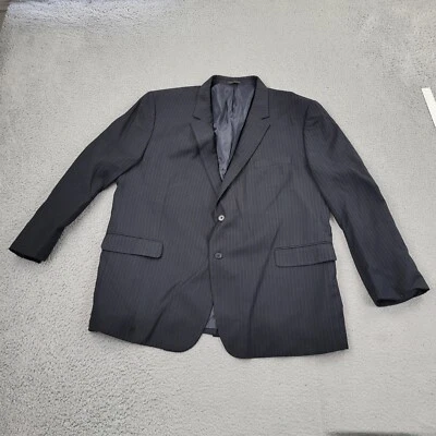 Andrew Fezza Blazer Mens 54R Performance Striped Suit Jacket Sport Coat - Image 1 of 4